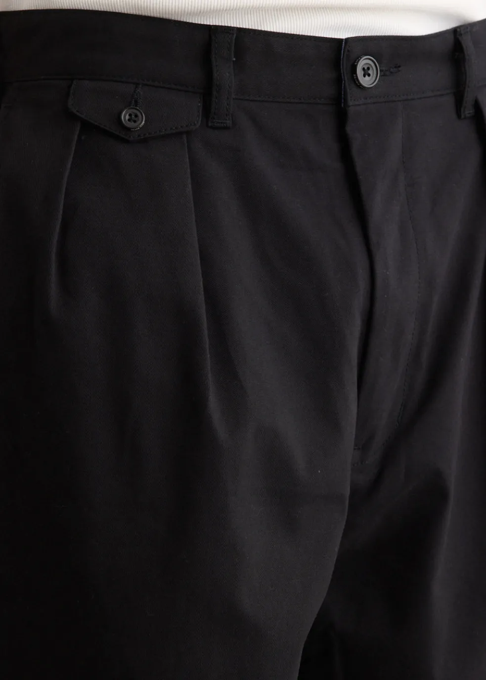 2 Pleats Twill Pants