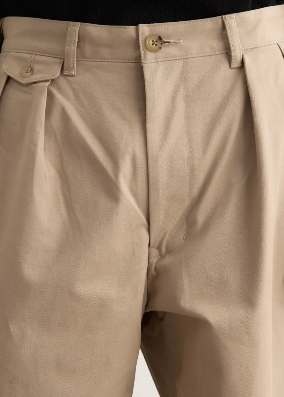 2 Pleats Twill Pants