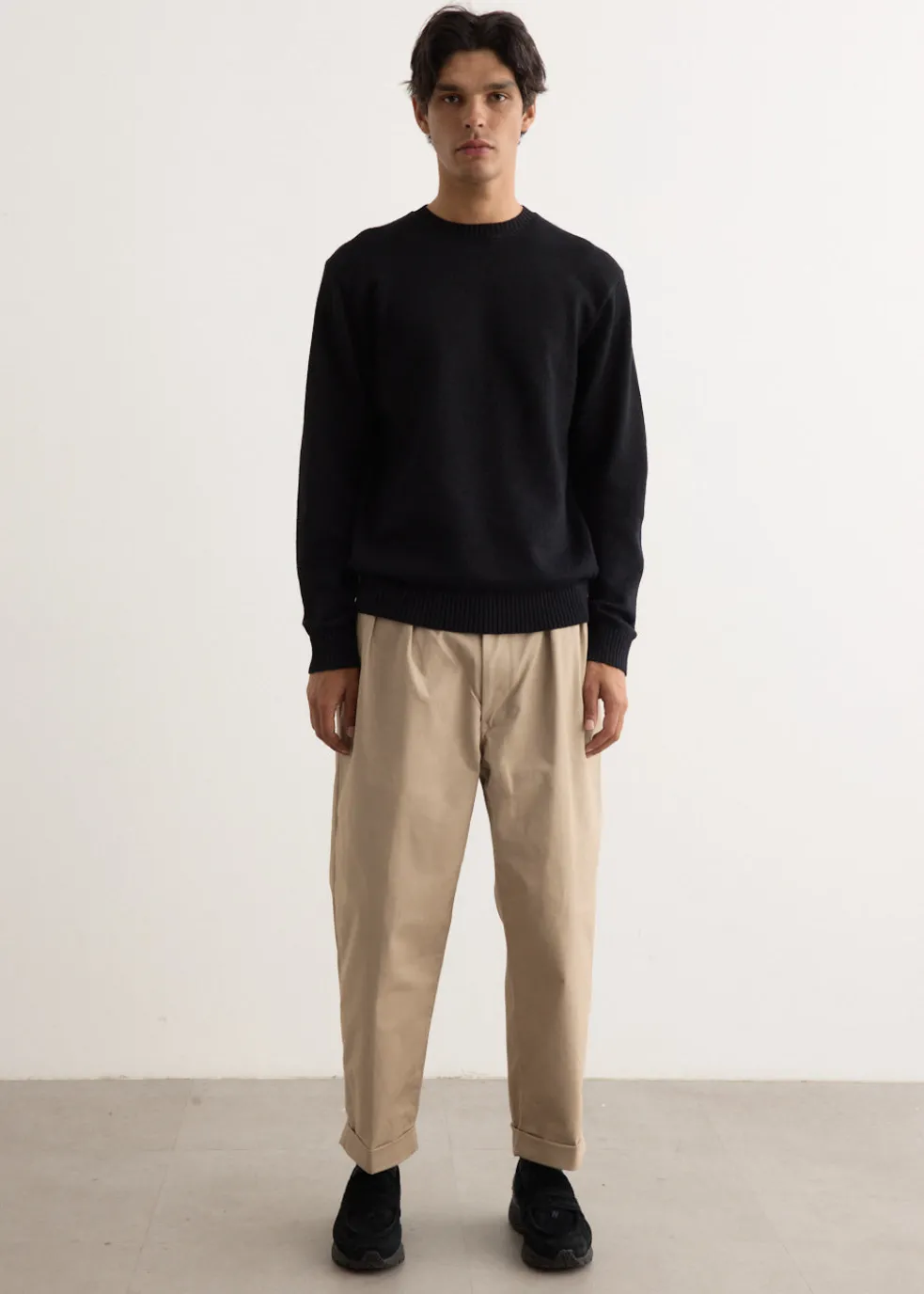 2 Pleats Twill Pants