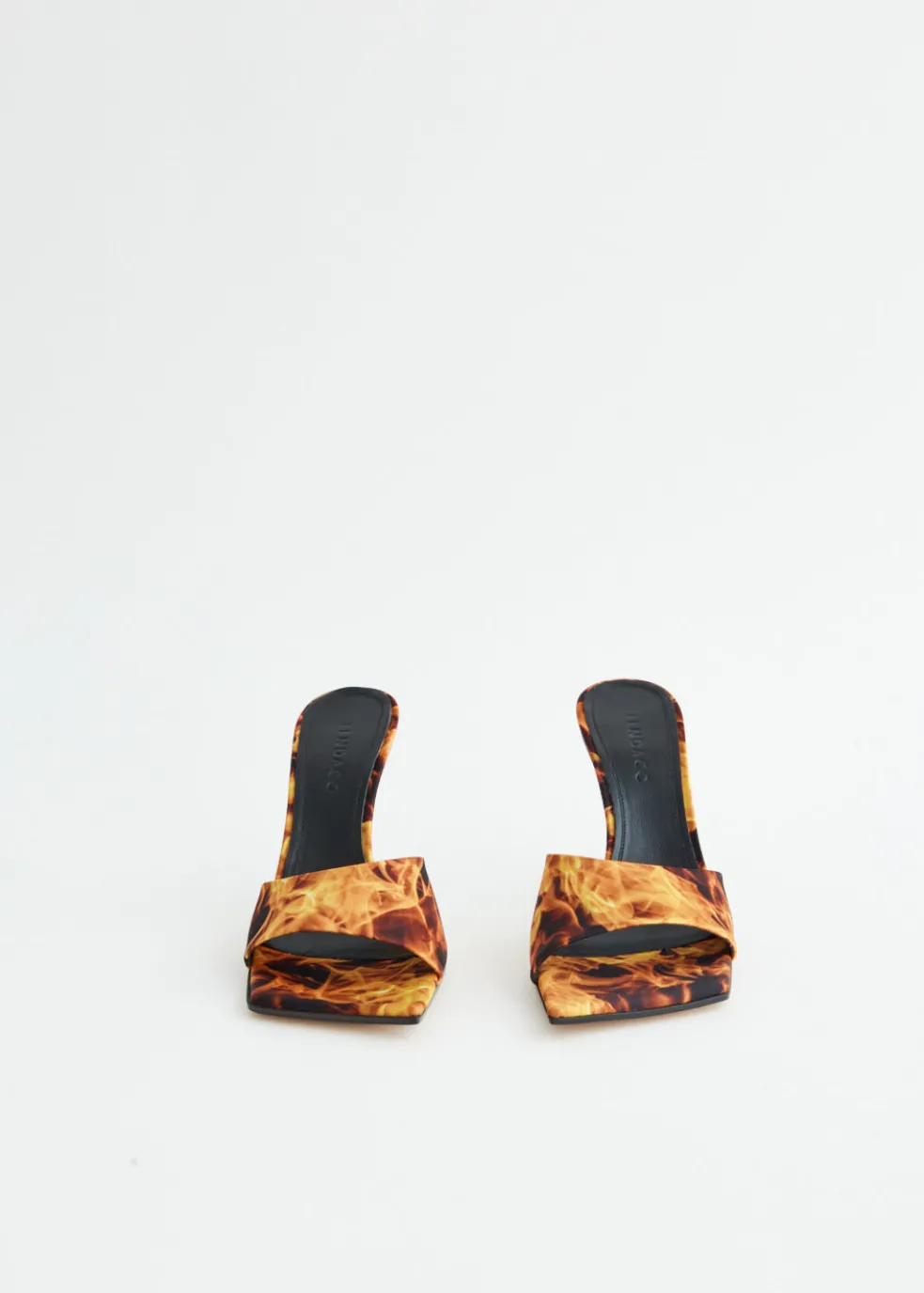 Adele Printed Flames Mules