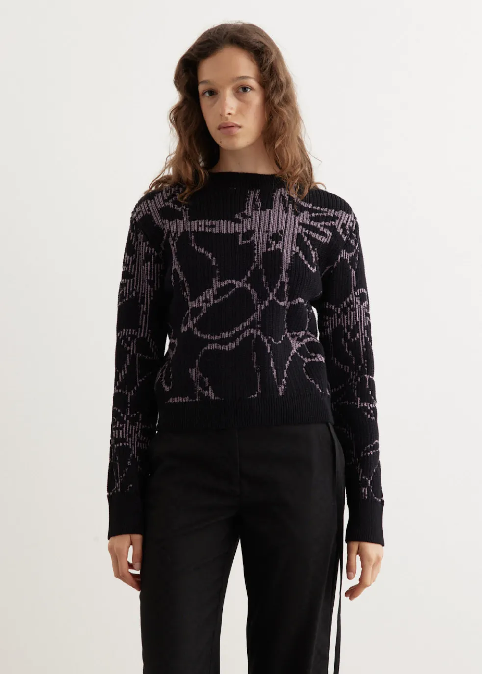 Analog Intarsia Crew Sweater