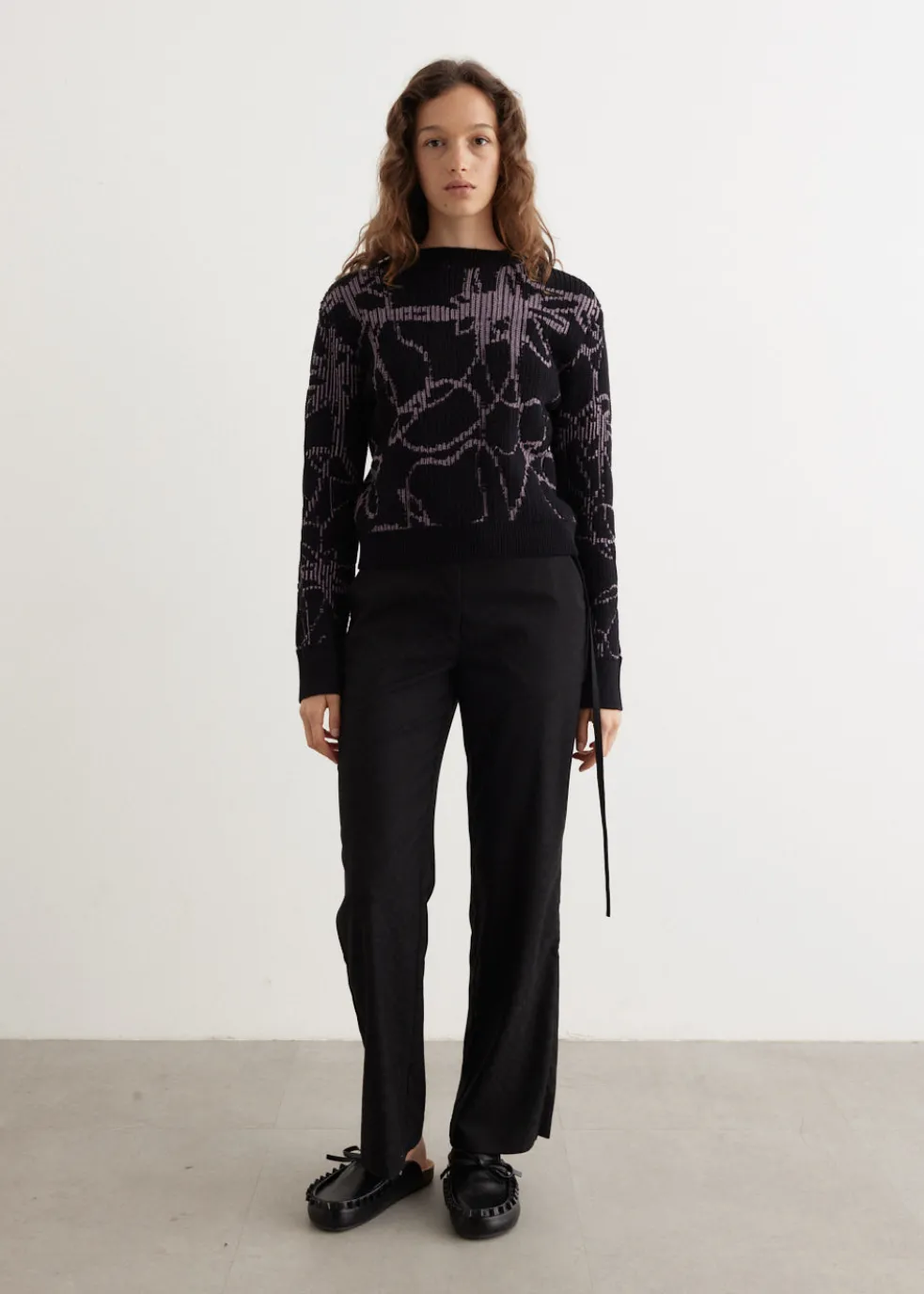 Analog Intarsia Crew Sweater