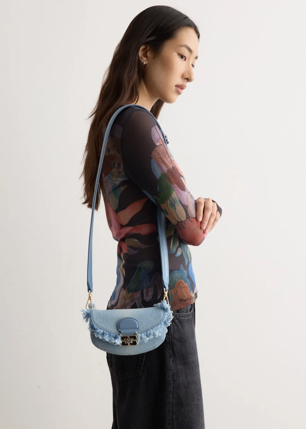 Apo-G Wallet On Chain Denim Bag