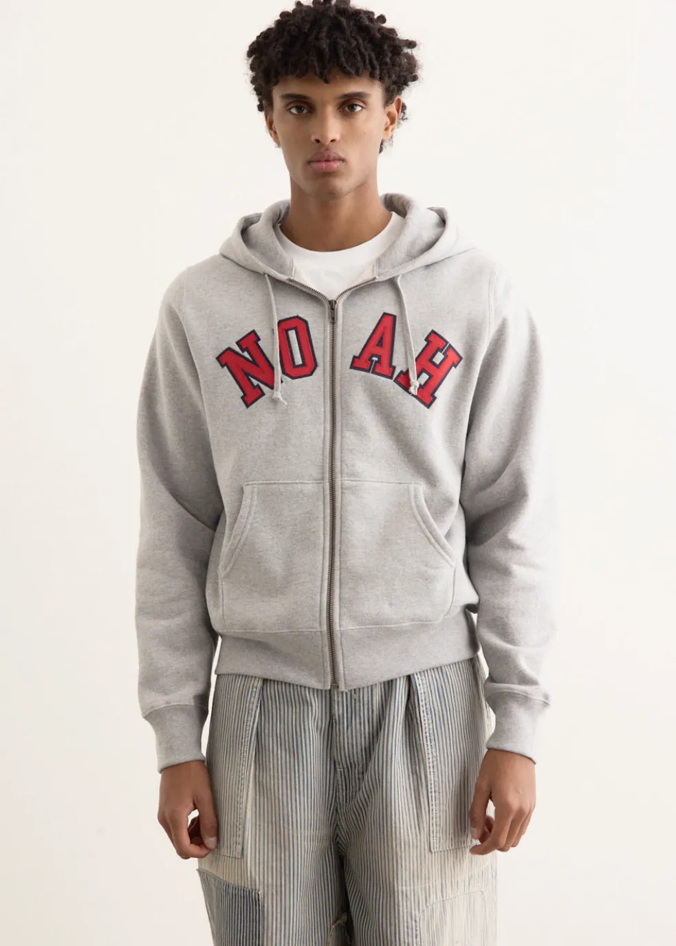 Arch Applique Zip Up Hoodie