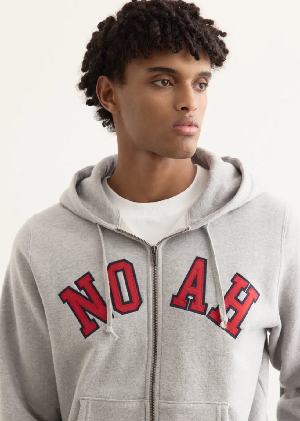 Arch Applique Zip Up Hoodie