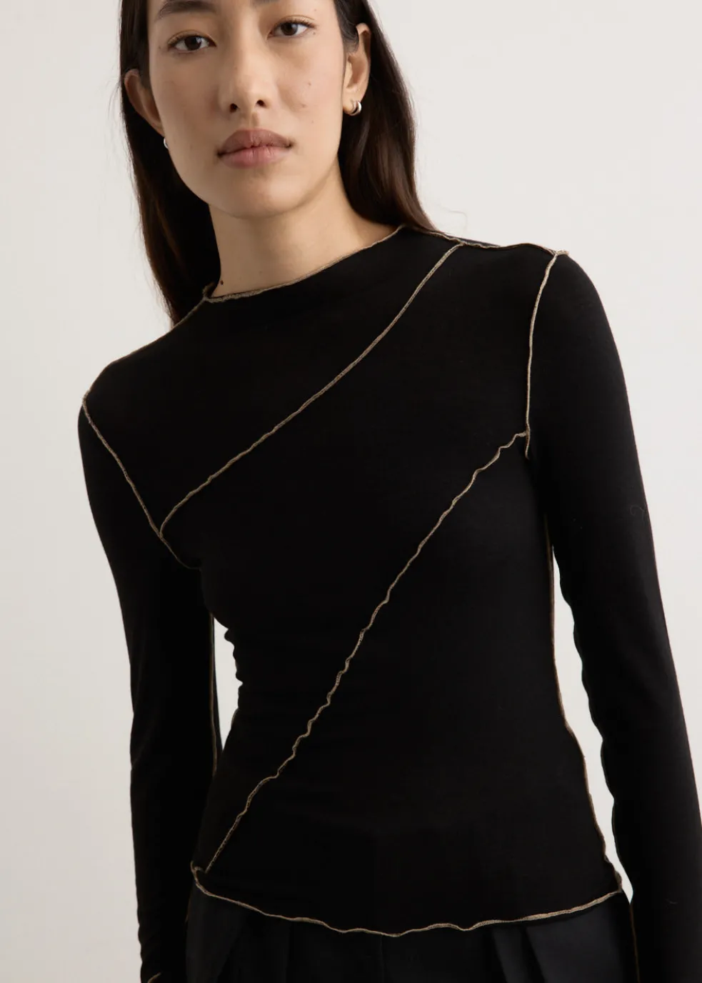 Azaelia Long Sleeve Panelled Top