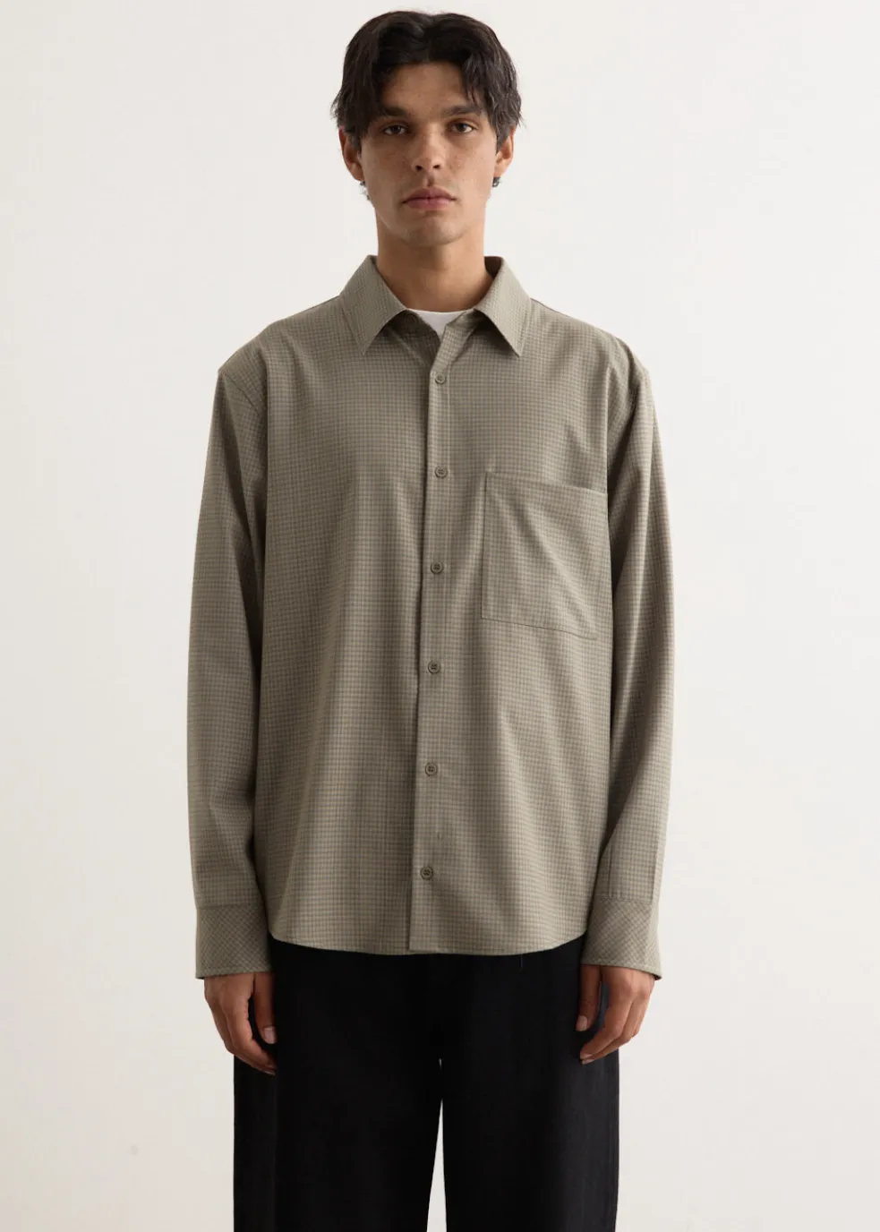 Azure Relaxed Check Shirt