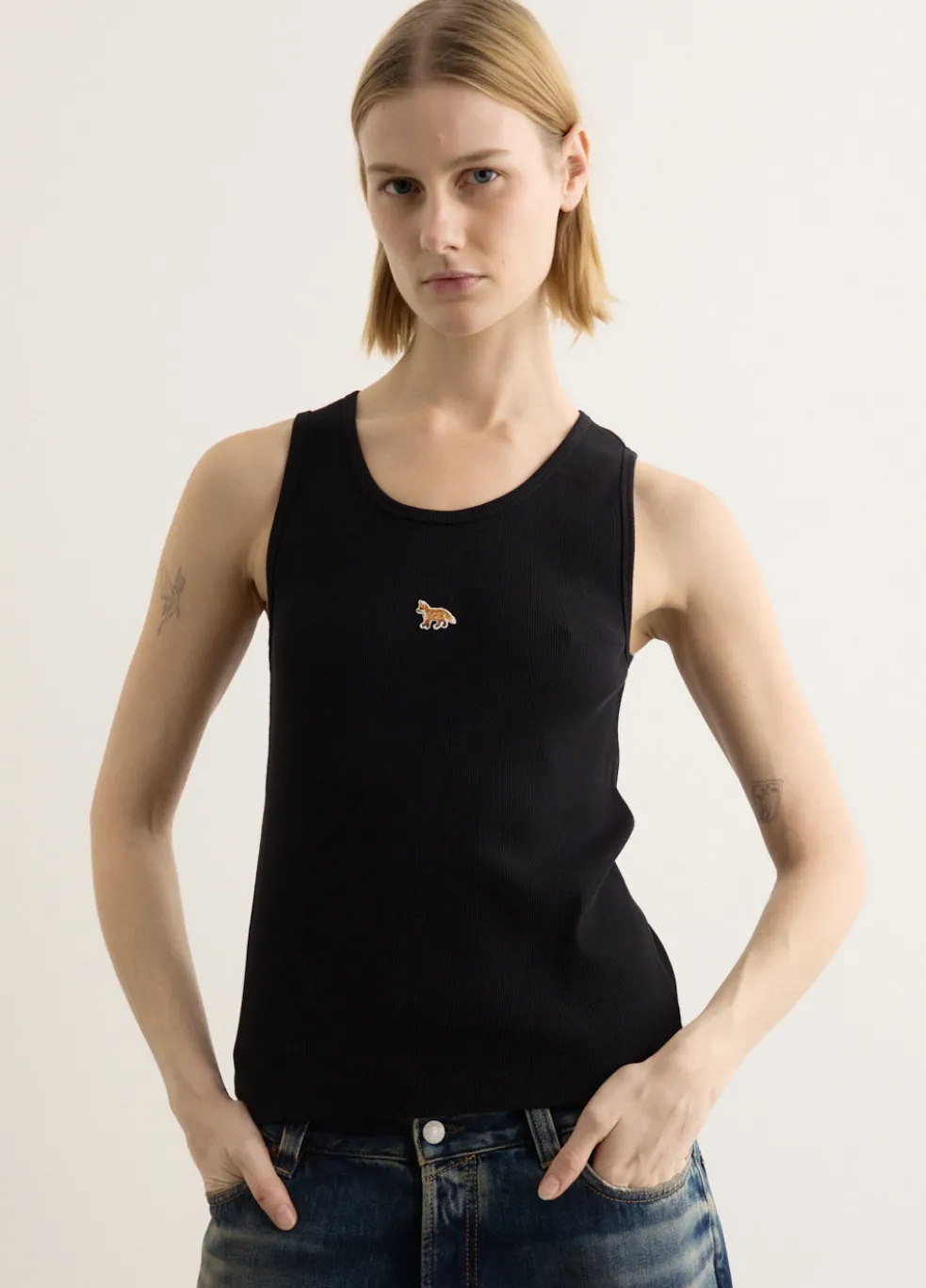 Baby Fox Ribbed Tank Top