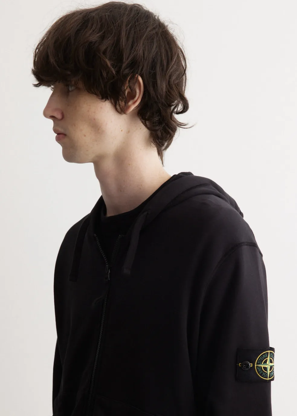 Badge Full Zip Hooded Sweatshirt