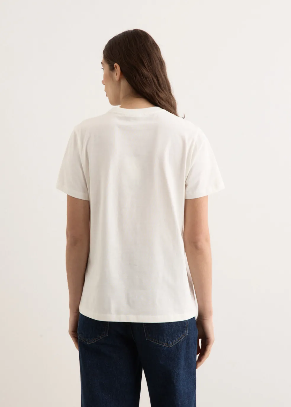 Basic Cotton Jersey Grapes Relaxed T-Shirt