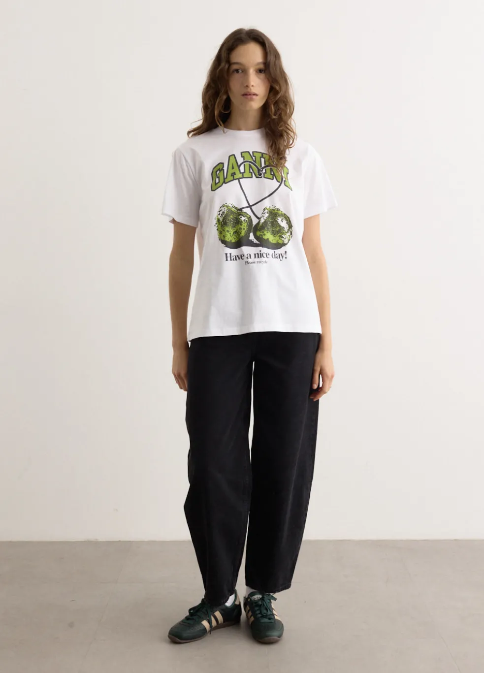 Basic Jersey Cherry Relaxed T-Shirt