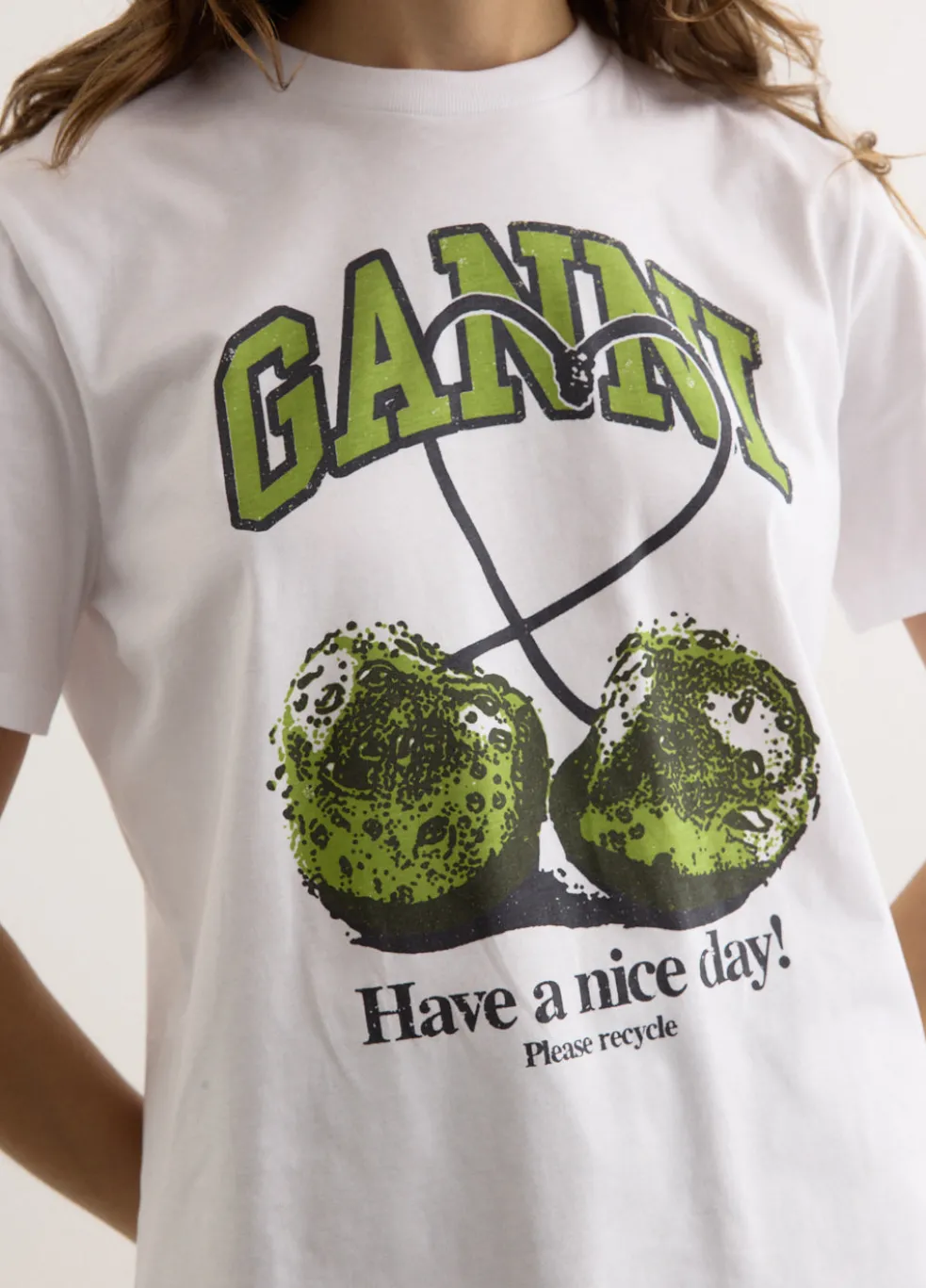 Basic Jersey Cherry Relaxed T-Shirt