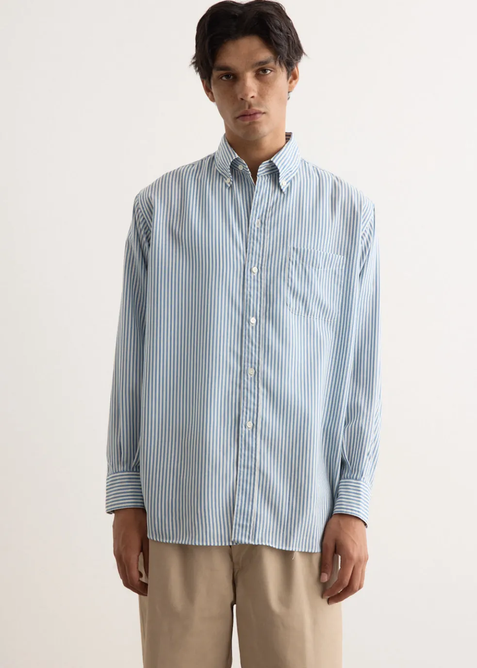 B.D. Classic Fit Wool Stripe Shirt