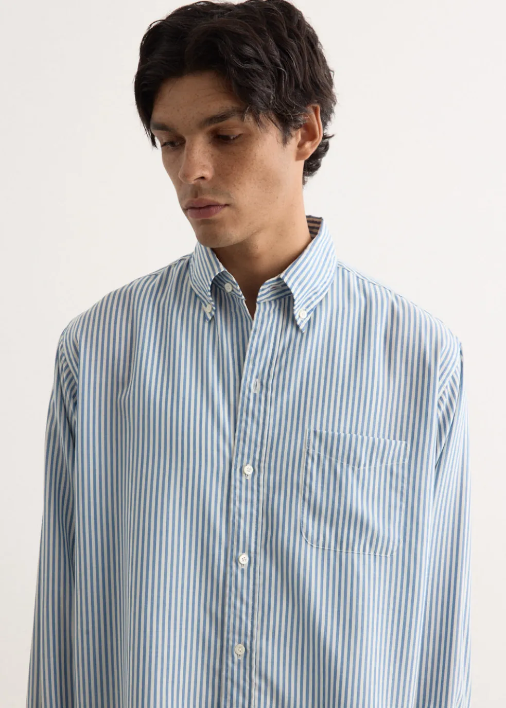 B.D. Classic Fit Wool Stripe Shirt