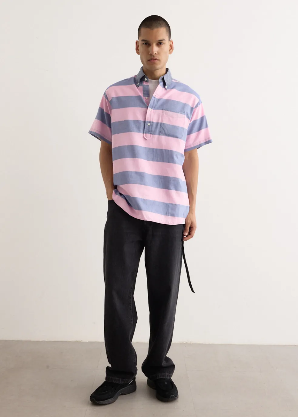B.D. Pullover Classic Fit Oxford Stripe Shirt