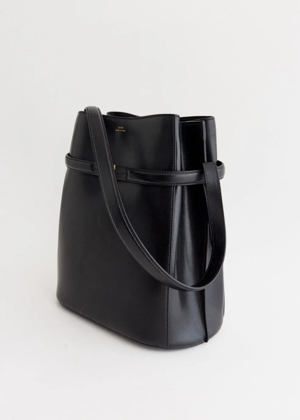 Belted Bucket Bag