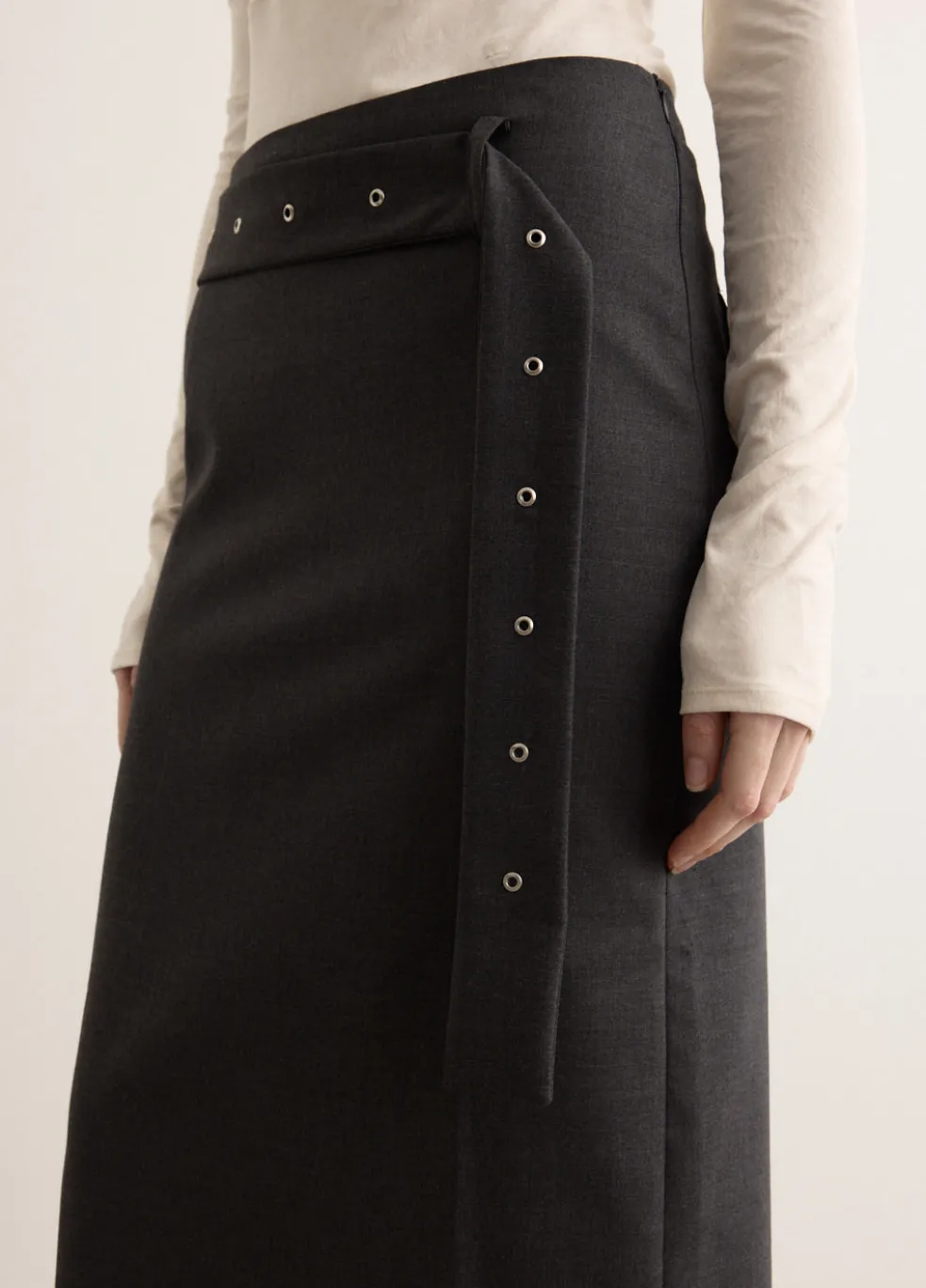Belted Maxi Skirt