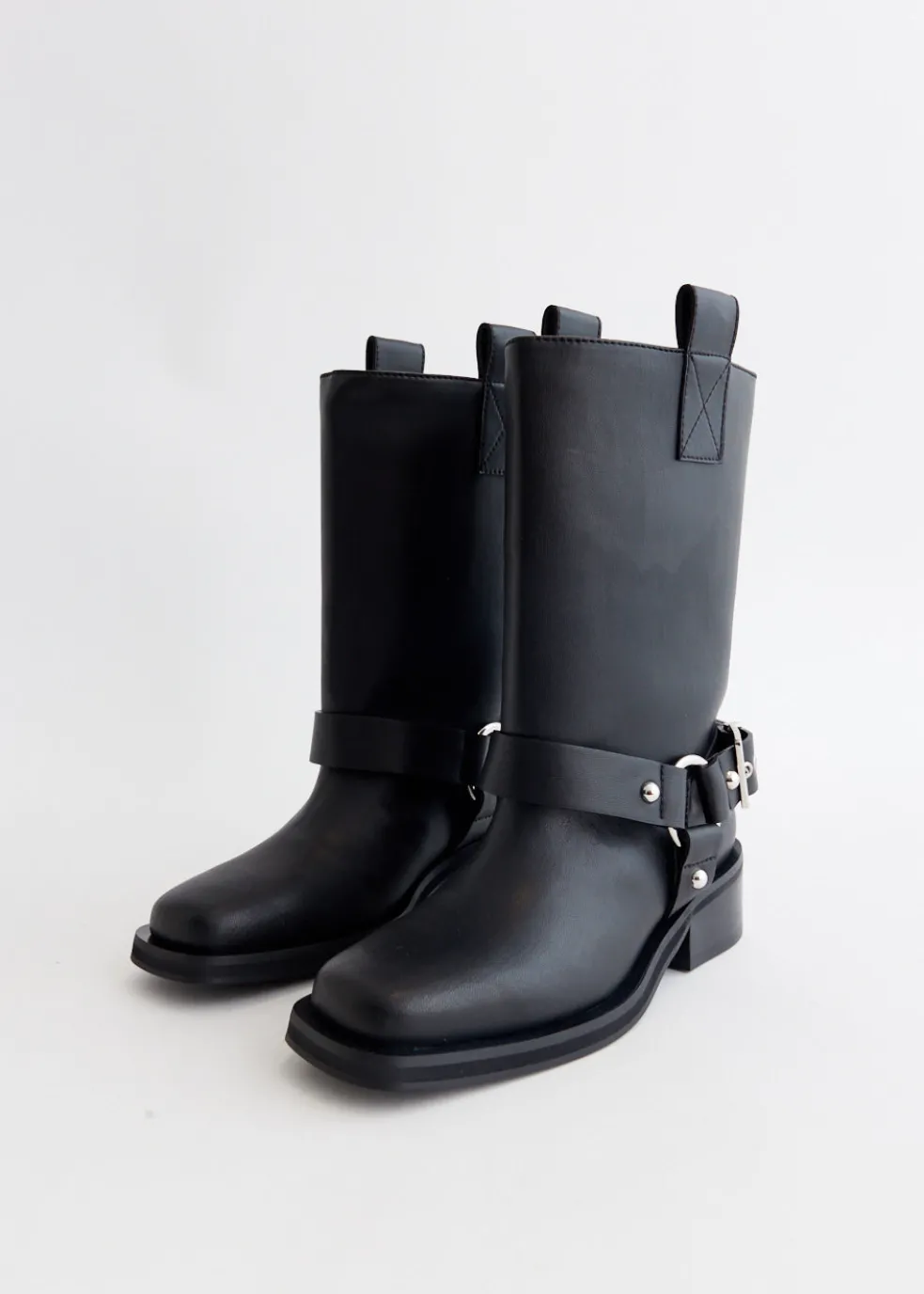 Biker Tubular Mid Shaft Boots