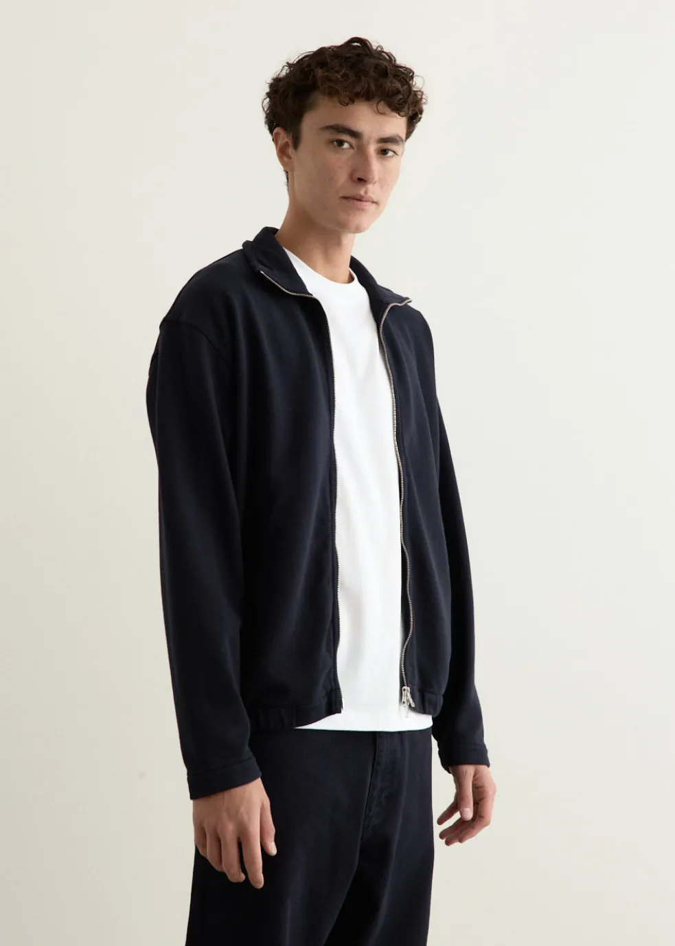 Bjorn Relaxed Organic Loopback Track Jacket