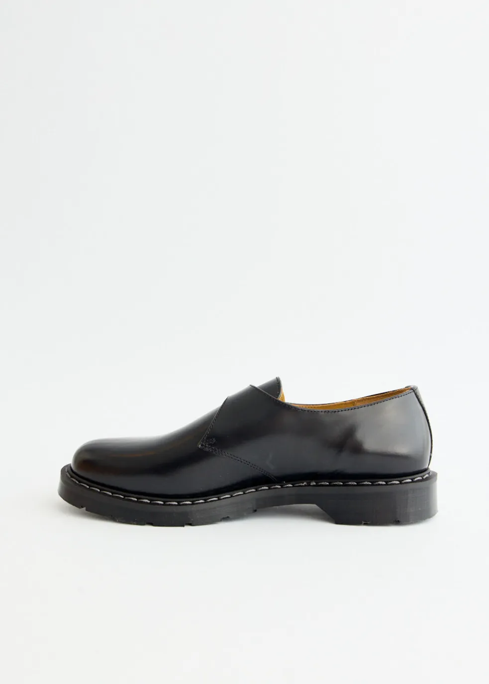 Black Hi-Shine Monk Shoes