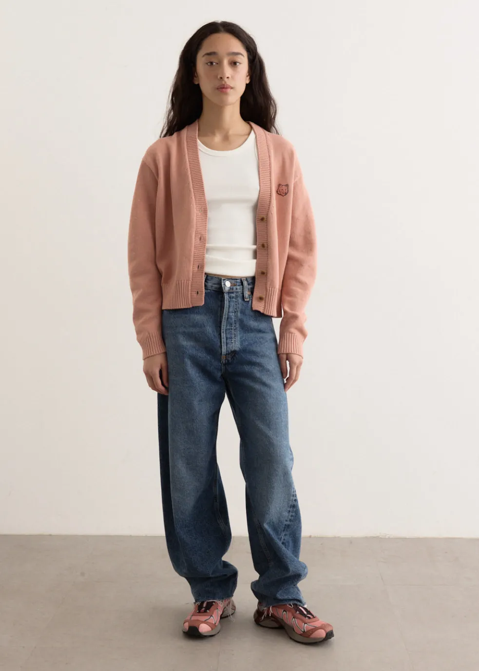 Bold Fox Head Patch Comfort Cardigan