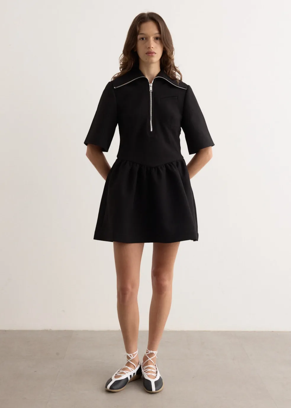 Bonded Crepe Mini Dress