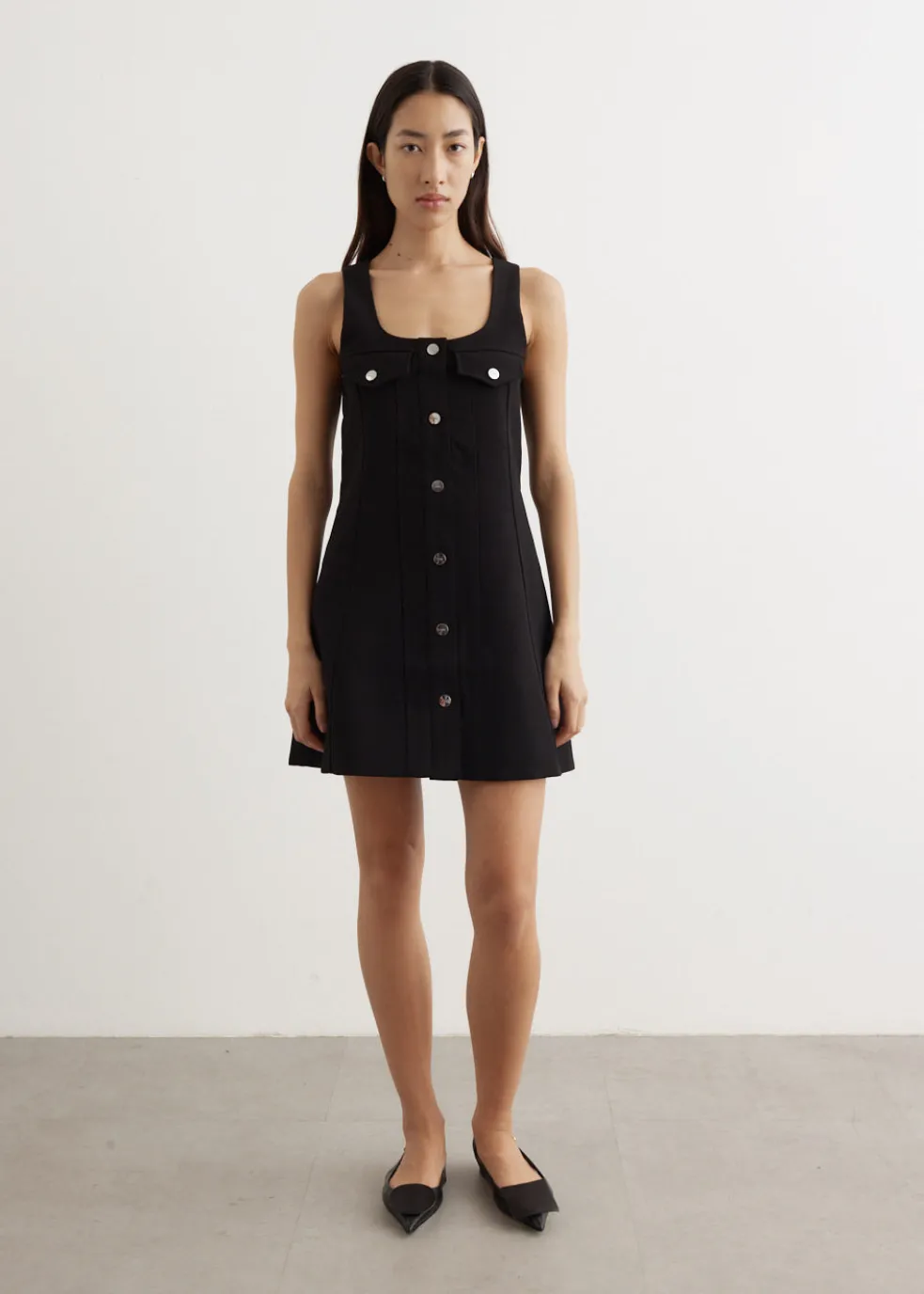 Bonded Crepe Mini Dress