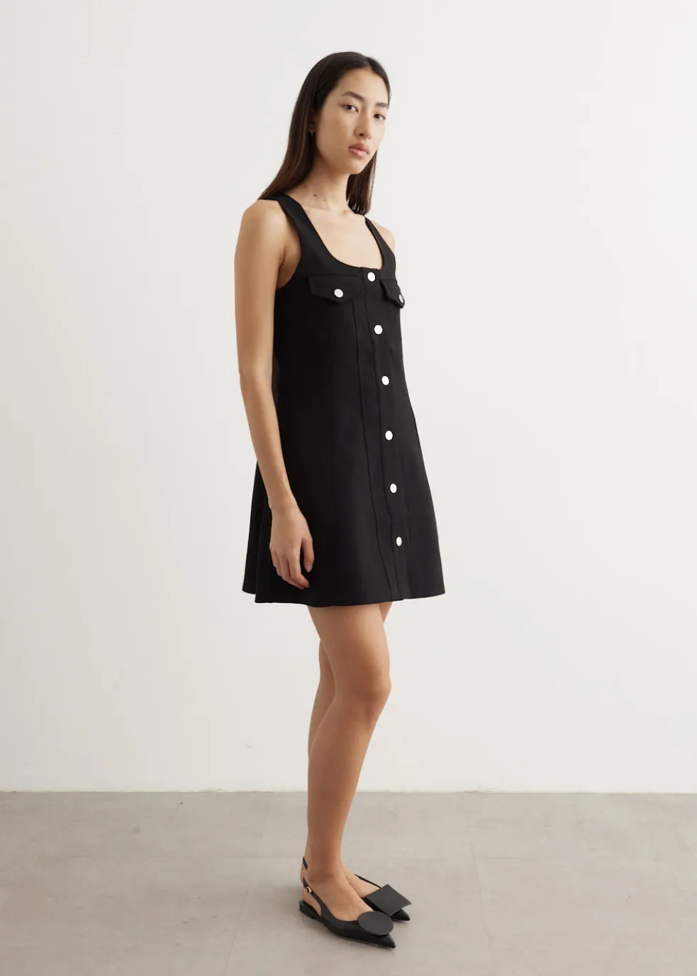 Bonded Crepe Mini Dress