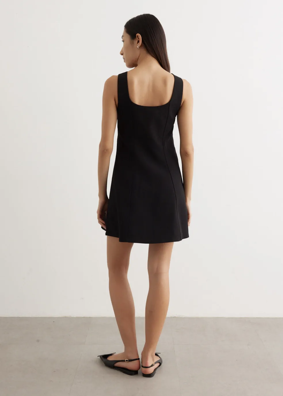 Bonded Crepe Mini Dress