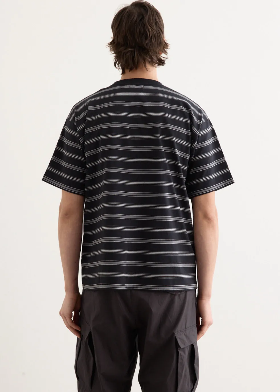Border Stripe Relaxed Short Sleeve T-Shirt
