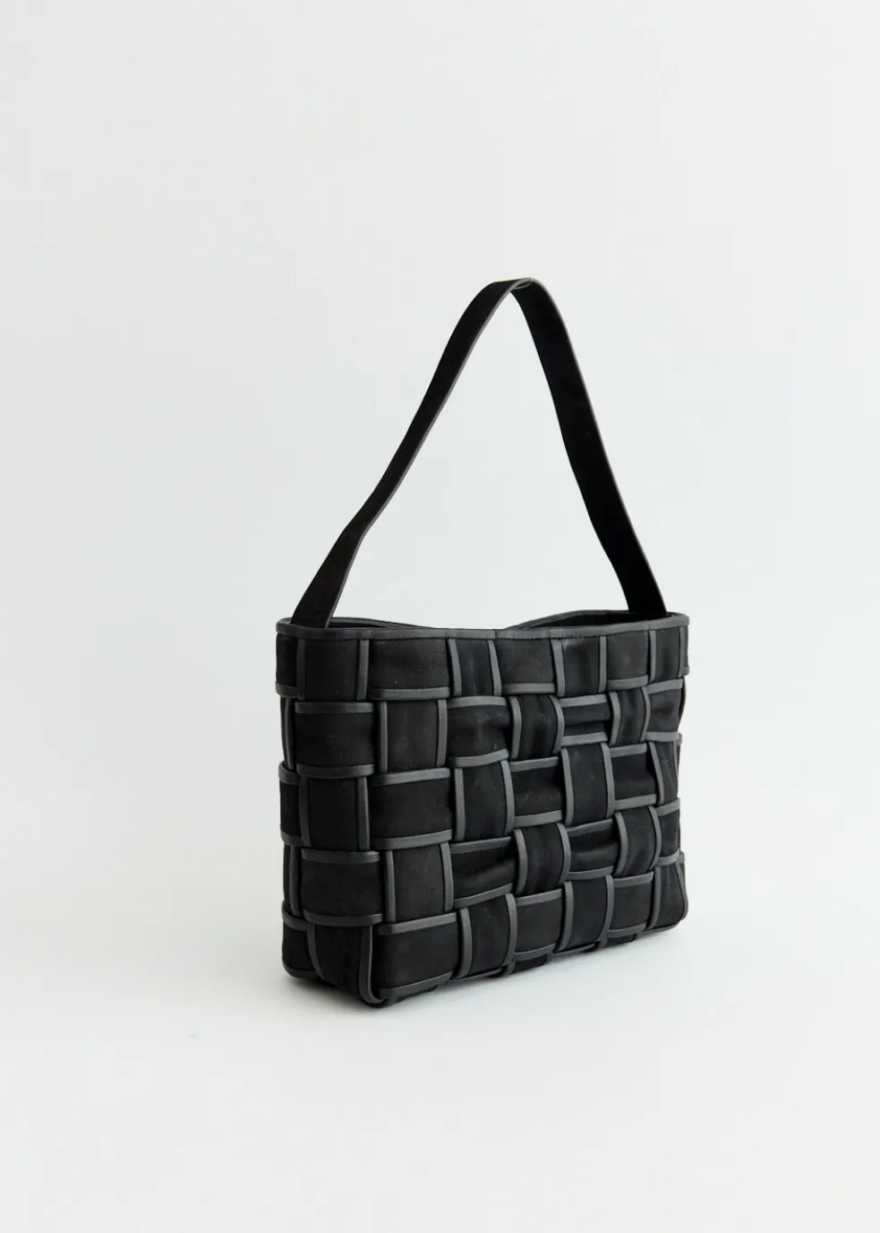 Border Woven Mini Tote
