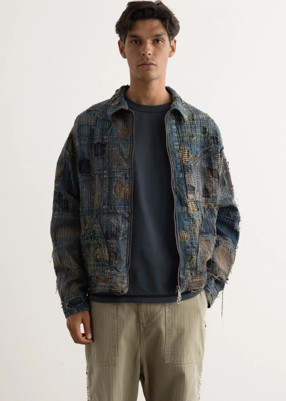 Boro Zip Up Blouson (VIRGIN MARY)