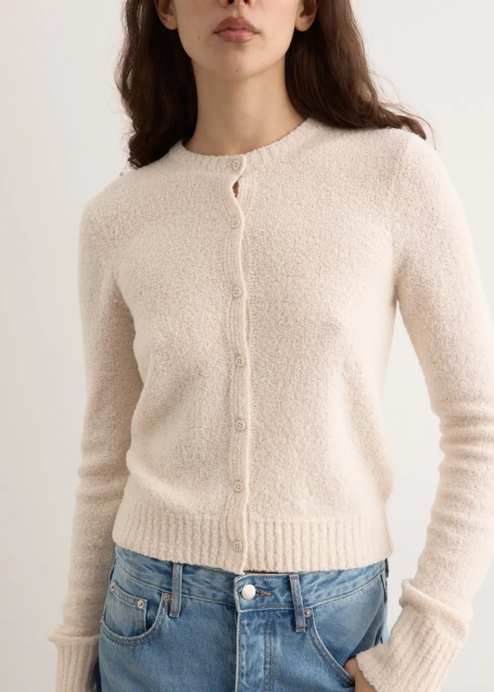Boucle Wool Cardigan