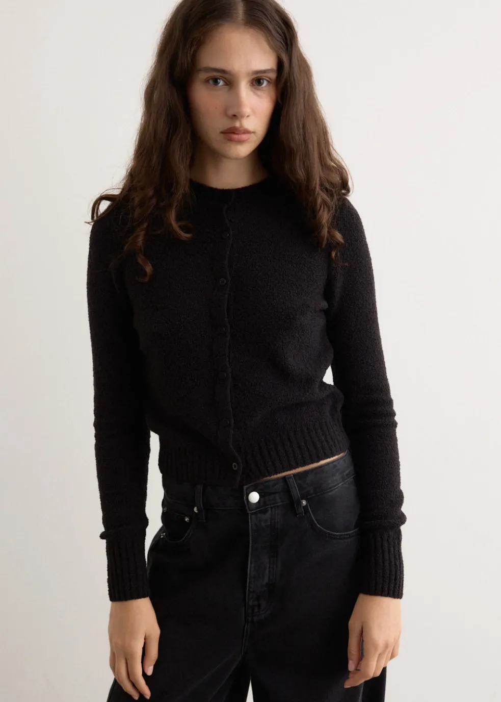 Boucle Wool Cardigan