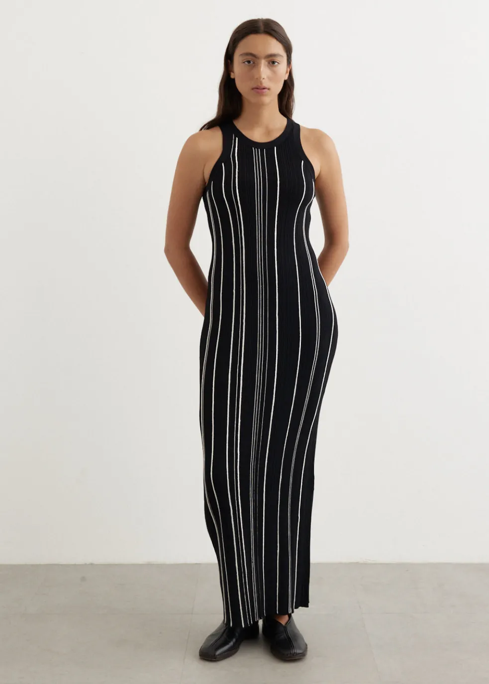 Braid Rib Tank Dress