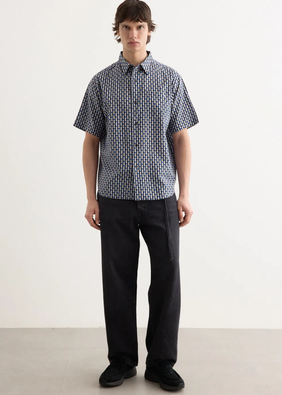 Bruce Broken Stripe Short Sleeve Shirt