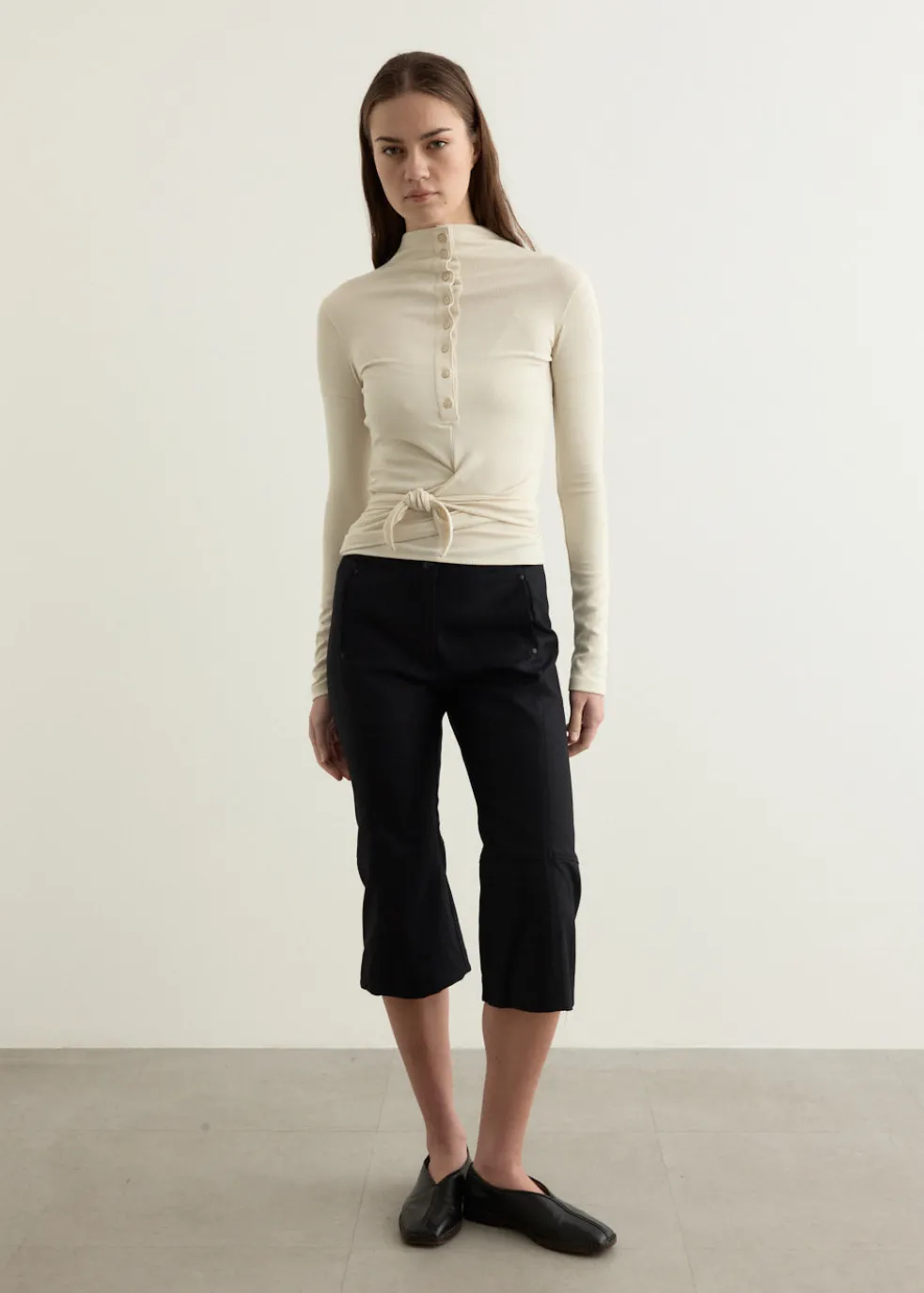 Button Up Wrap T-Shirt