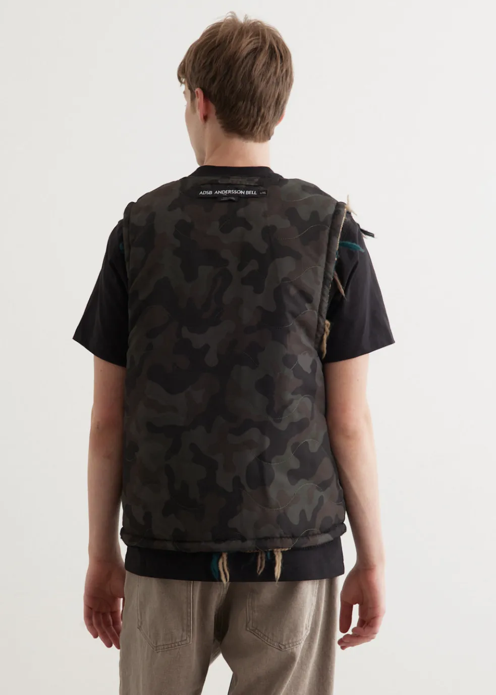 Camouflage Reversible Knit Vest