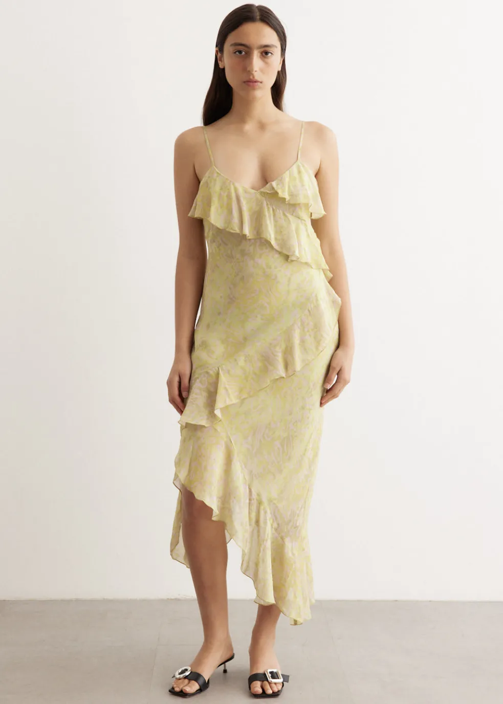 Canopy Ruffled Midi Dress