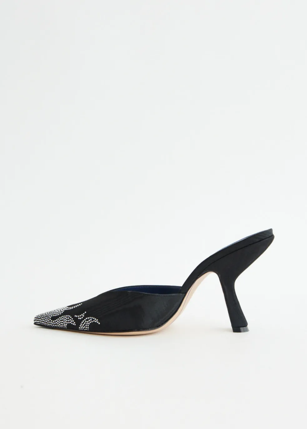 Carmen Grosgrain Moire Mules