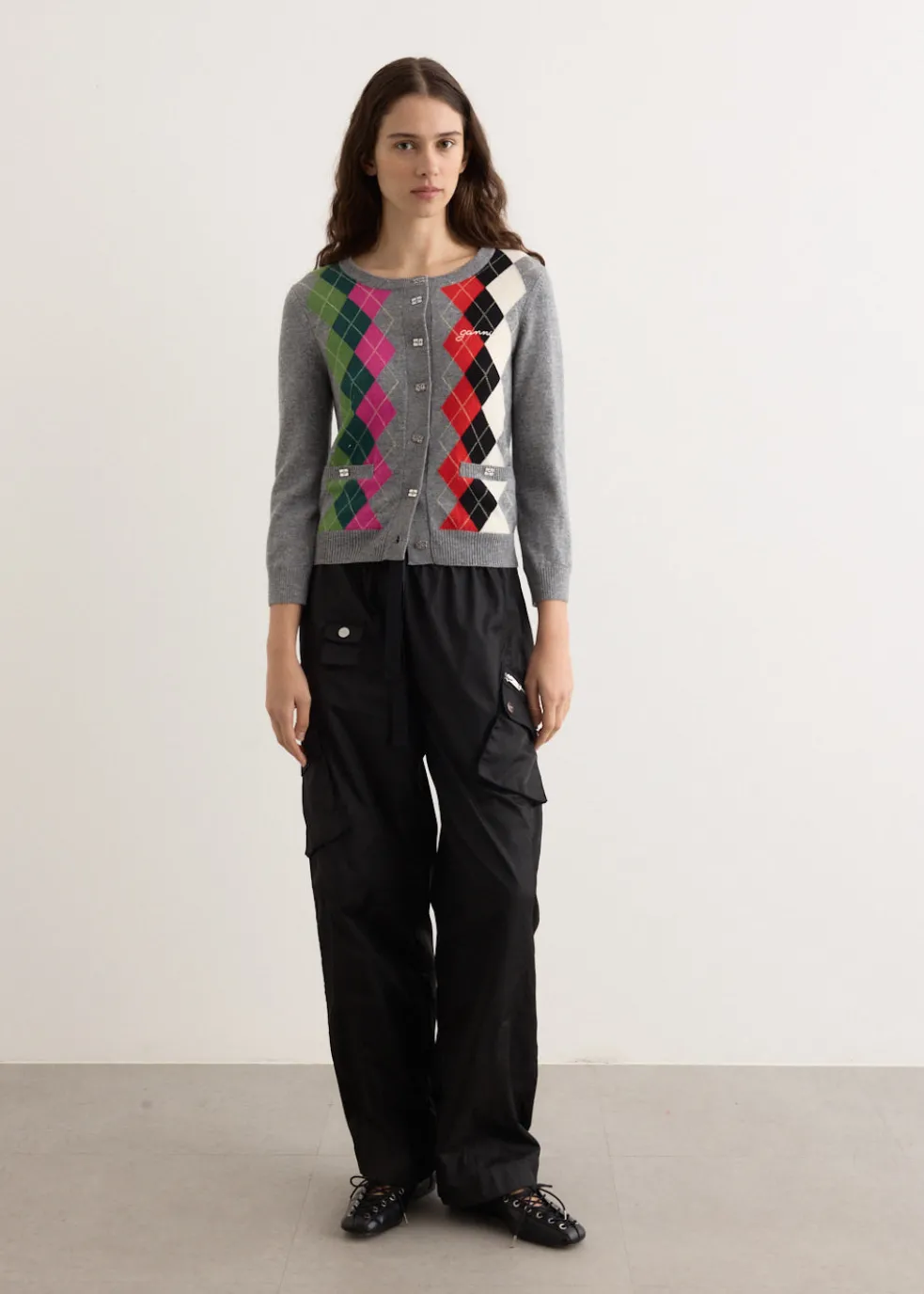 Cashmere Wool Mix Cardigan