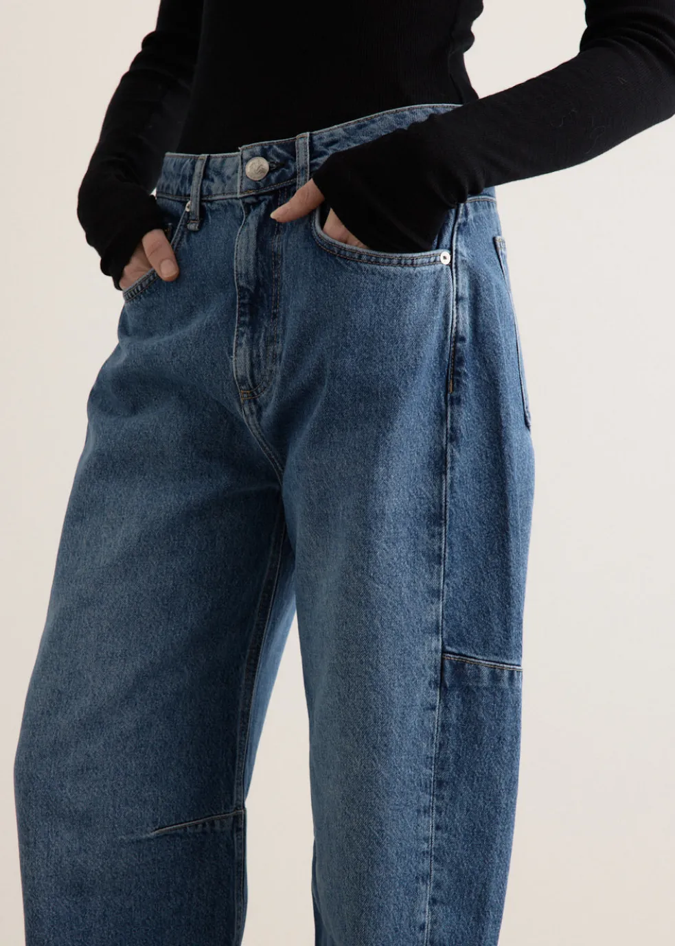 Charlie High-Rise Barrel Jeans