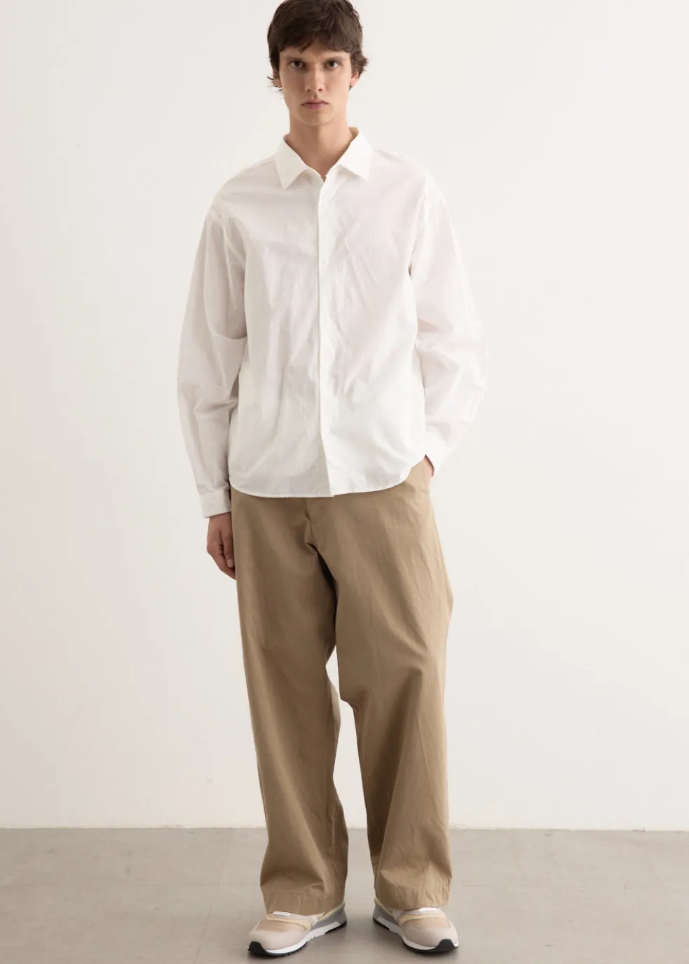 Chino Cloth Wide Pants