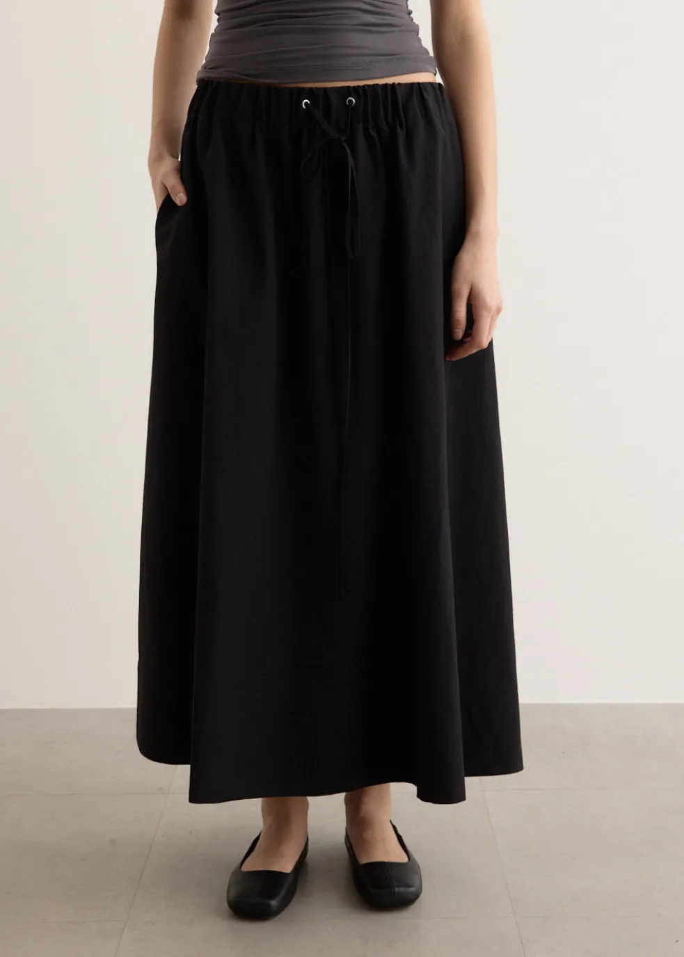 Choir Bubble Midi Skirt