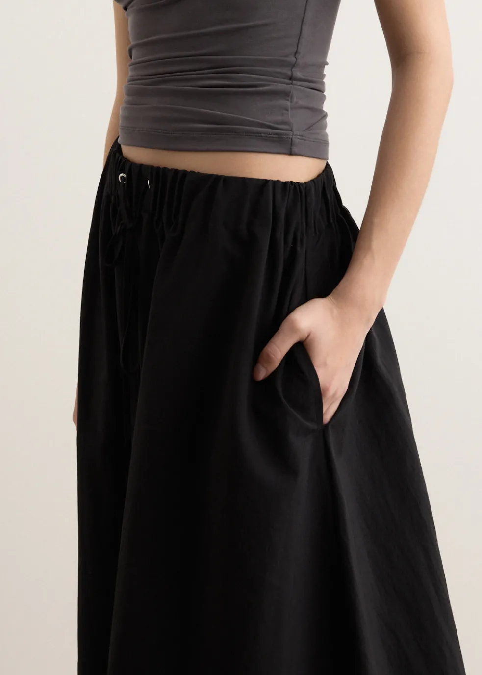 Choir Bubble Midi Skirt