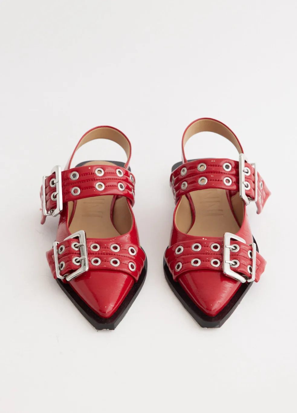 Chunky Buckle Ballerinas