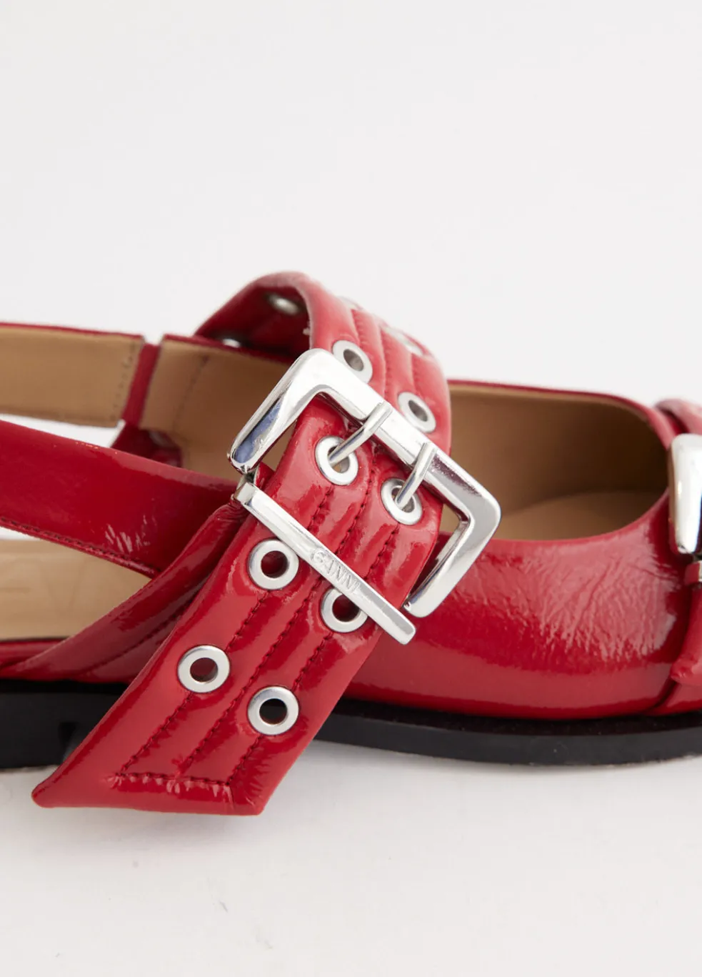 Chunky Buckle Ballerinas