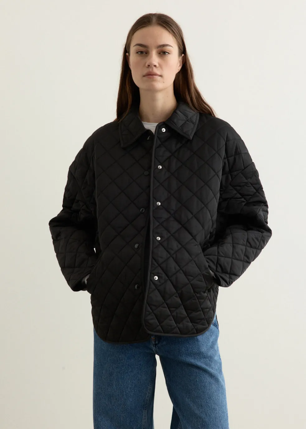 Collared Quilted Jacket
