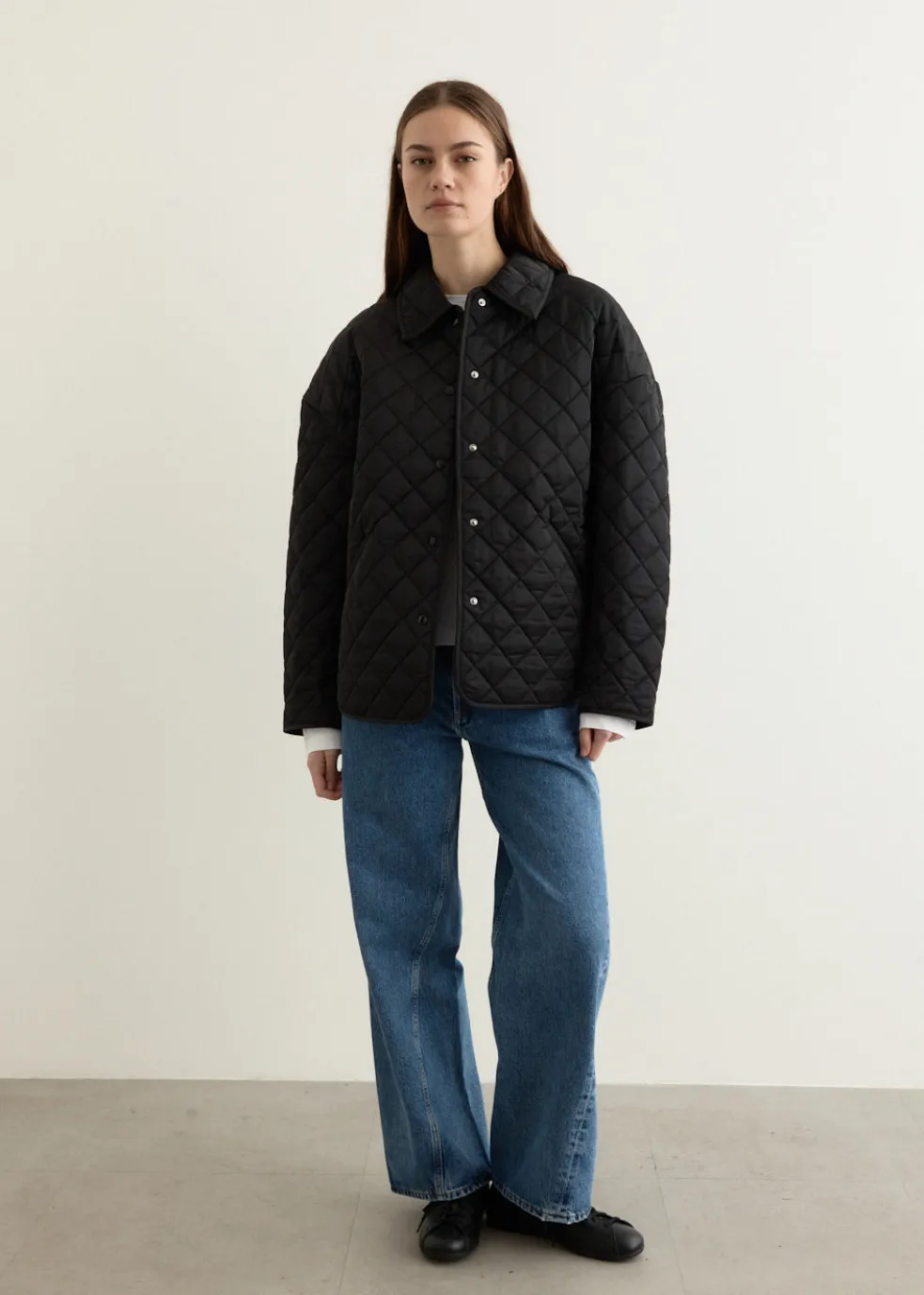 Collared Quilted Jacket