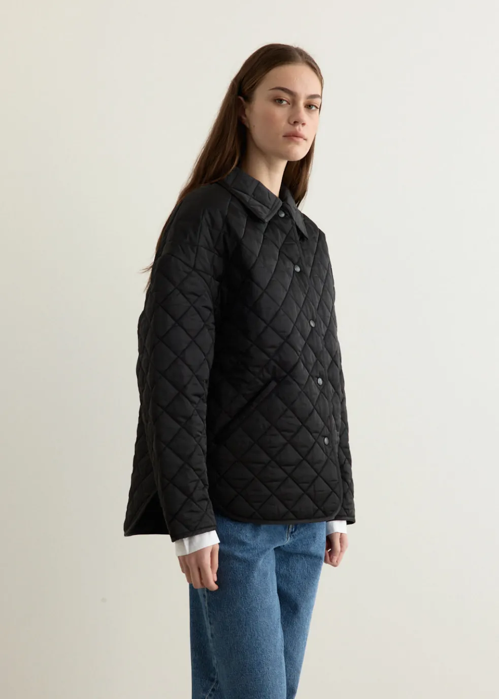 Collared Quilted Jacket